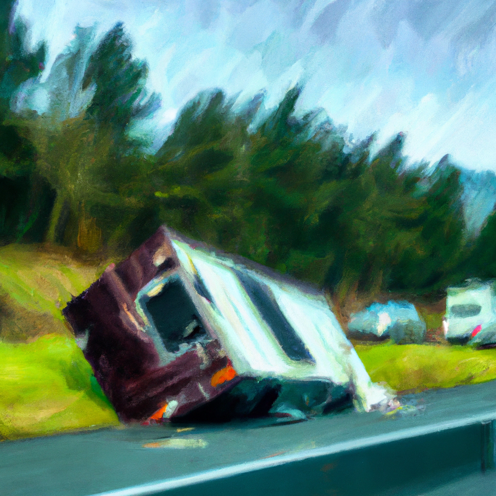 Dashcam Captures Astonishing Motor Home Rollover on I-84